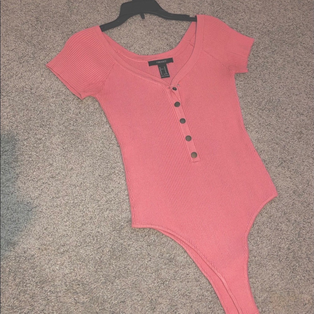Forever 21 pink bodysuit.